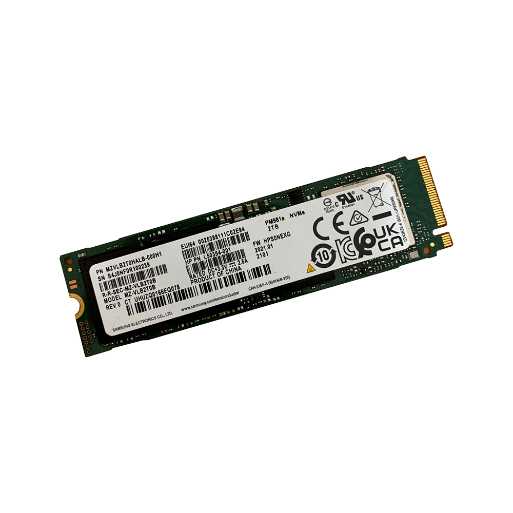 HP Samsung PM981a 2TB NVMe M.2 2280 SSD MZ-VLB2T0B L50354-001 | eBay