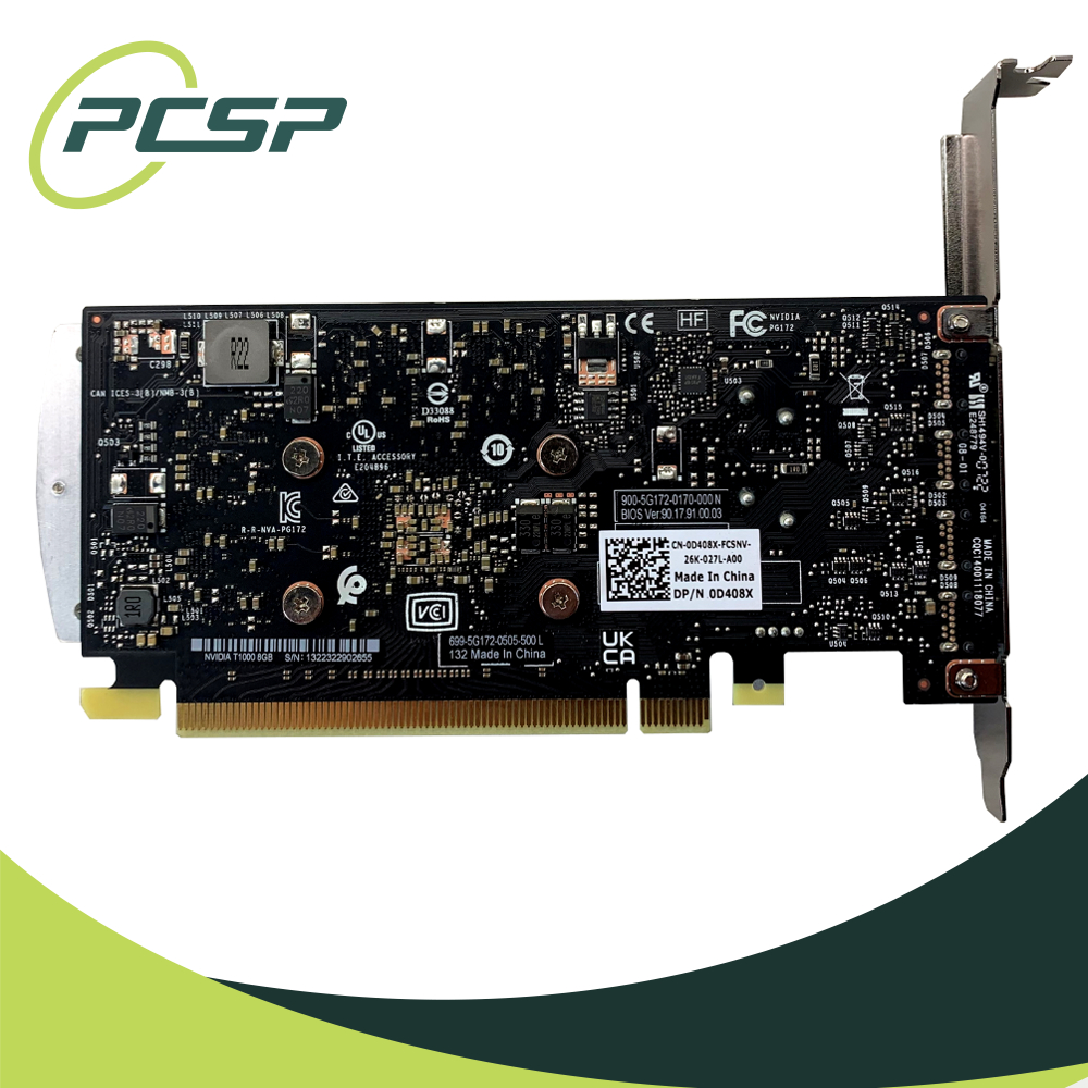 Dell Nvidia Quadro T1000 8GB GDDR6 PCIe Graphics Card 4x Mini