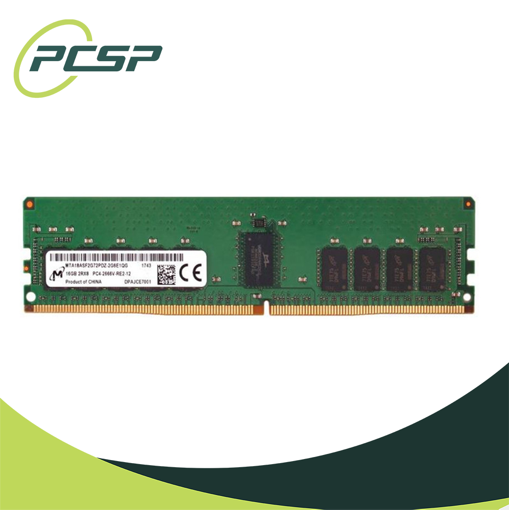 32GB RAM Kit Micron 16GB PC4-2666V-R 2Rx8 DDR4 ECC REG